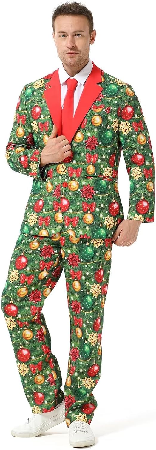 Men's Christmas Party Suit Funny Costume for Festive Fun