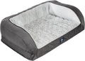Serta Orthopedic Quilted Couch Dog Bed Large - Plush Joint Support