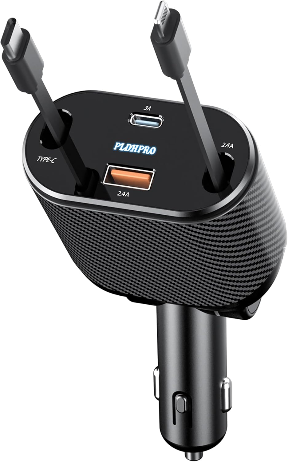 Fast 62W Retractable Charger for iPhone & Samsung