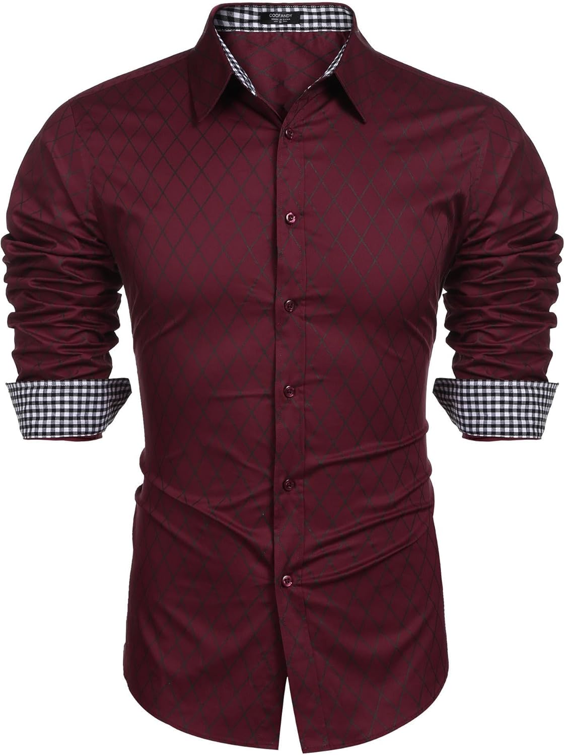COOFANDY Men's Business Dress Shirt: Slim Fit Button Down Style