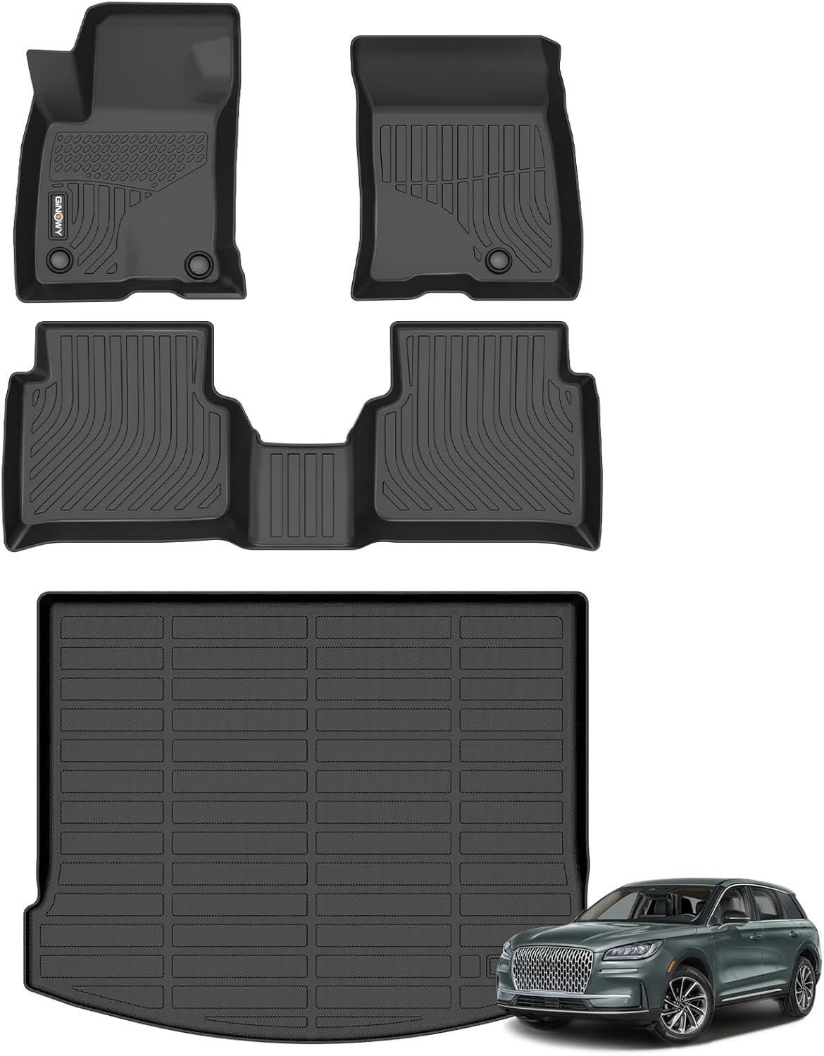 Custom Fit TPE All Weather Floor Mats for Lincoln Corsair 2020-2025