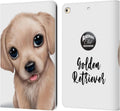 Head Case Designs Golden Retriever Faces Leather Wallet Case for iPad