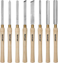 Wood Lathe Chisel Set 8pc HSS Turning Tools - Precision Cutting
