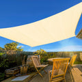 Artpuch Sun Shade Sail 12ftx16ft Cream Rectangle - Durable UV