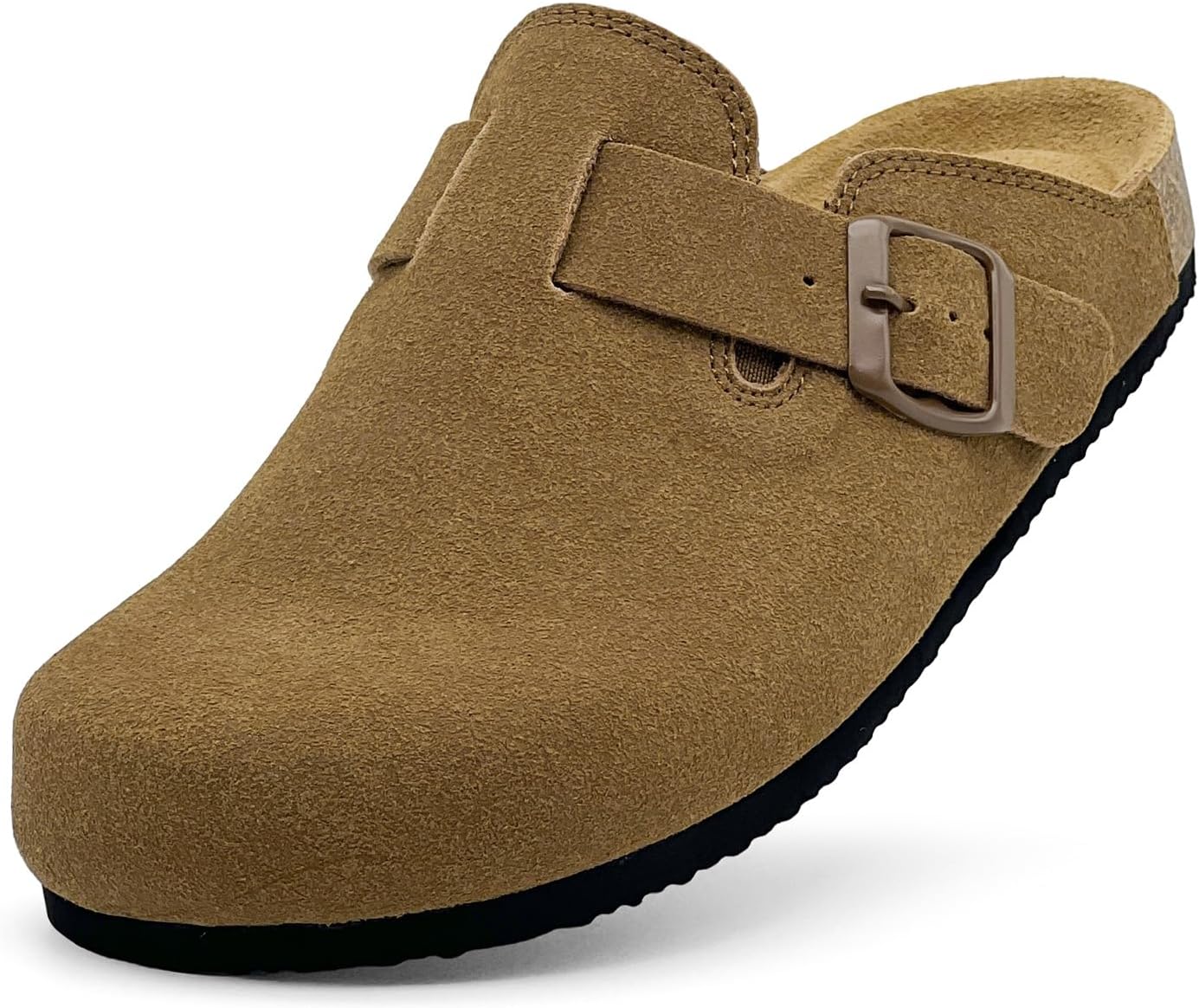 Kids Suede Clogs with Cork Footbed for Comfort and Style