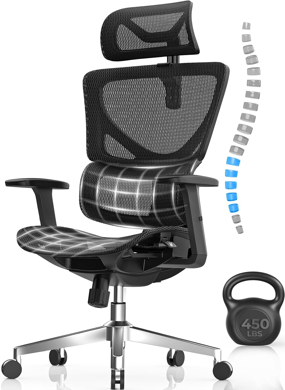 Comfort Boost: Big & Tall Ergonomic Office Chair by CabeVibe