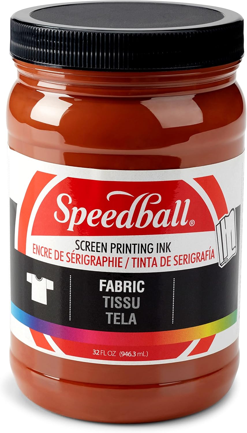 Speedball Fabric Screen Printing Ink in Brown - 32 fl. oz. Size