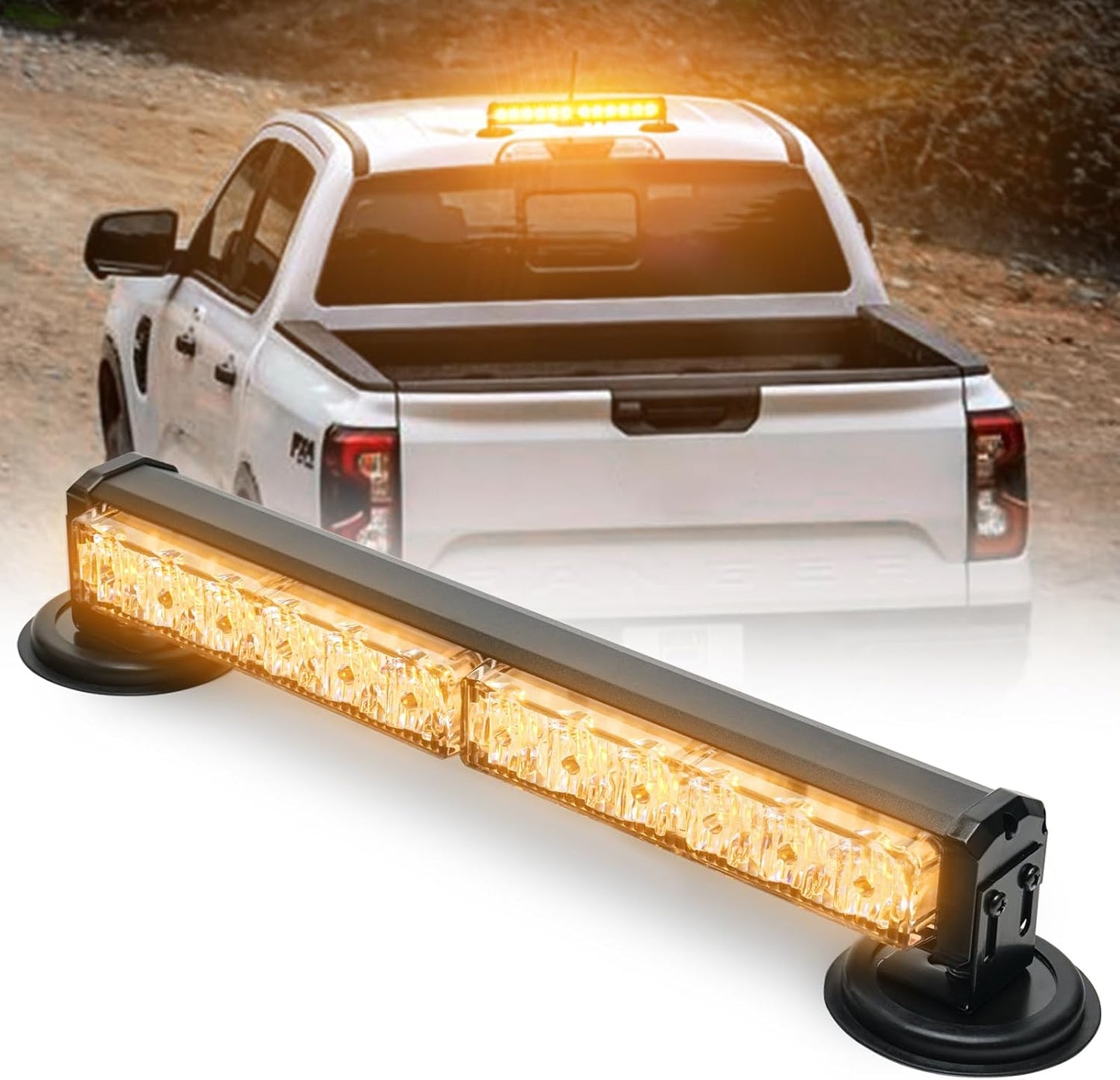 BooYu 14 in Battery Powered Emergency Strobe Light Bar Review