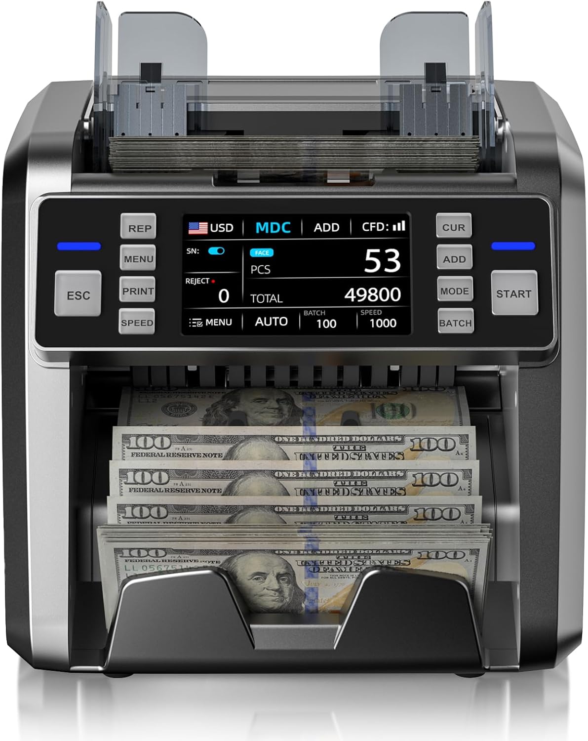 Aneken Mixed Denomination Money Counter with Touch Screen