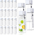 mwellewm 24Pcs 17 oz Reusable Plastic Water Bottles - Bulk Pack