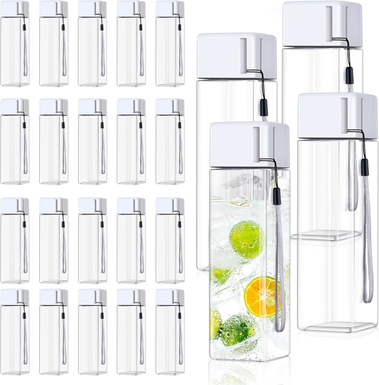 24Pcs Reusable Water Bottles Bulk for Gym Sports and Travel