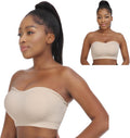 Strapless Bras for Women Comfortable Non-Slip Silicone Bandeau