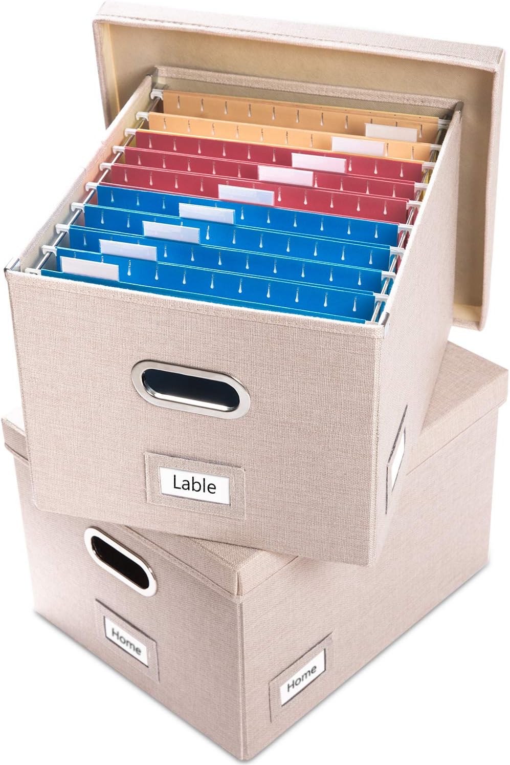 PRANDOM File Organizer Box Set - Stylish Collapsible Storage