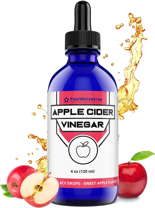 Apple Flavored ACV Drops - Supports Health