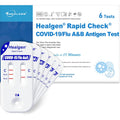 Healgen Rapid Check COVID-19, Flu A&B Antigen Test Kit - Fast 3-in-1