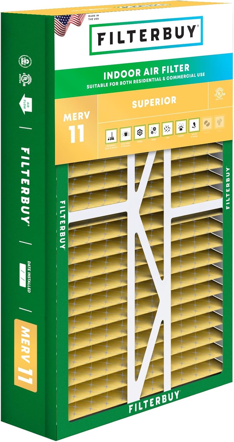 17.5x27x5 Air Filter MERV 11 for Pet & Allergy Defense