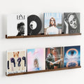 Vinyl Record Shelf Wall Mount 48 in Pack of 2 - Stylish Floating