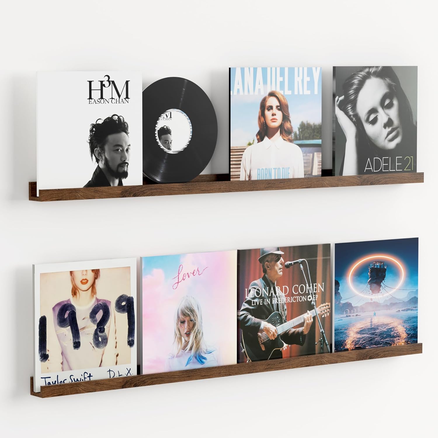 Vinyl Record Shelf Wall Mount 48 inch for Stylish Home Decor