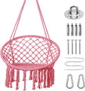 Goutime Hammock Chair Macrame Hanging Swing Chair - Boho Relaxing Seat