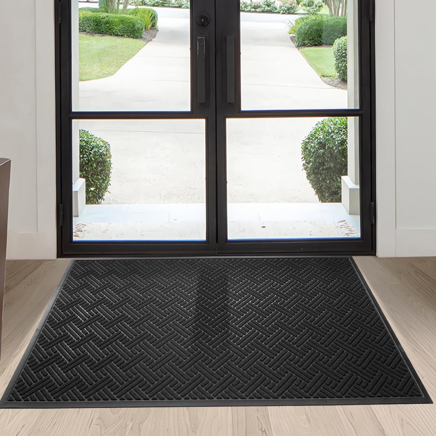 Front Door Mat Indoor Outdoor Entrance, Heavy Duty Absorbent Mat