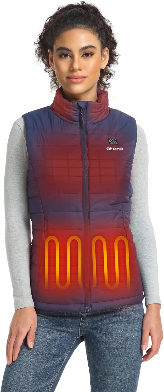 ORORO Women's Lightweight Heated Vest for Ultimate Comfort