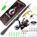 QudraKast Telescopic Fishing Rod and Reel Combo - Blaze X-Wrap