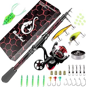 QudraKast Fishing Rod and Reel Combos for Beginners and Anglers