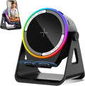Wireless Induction Speaker Phone Holder - 5-in-1 Stand with RGB Light