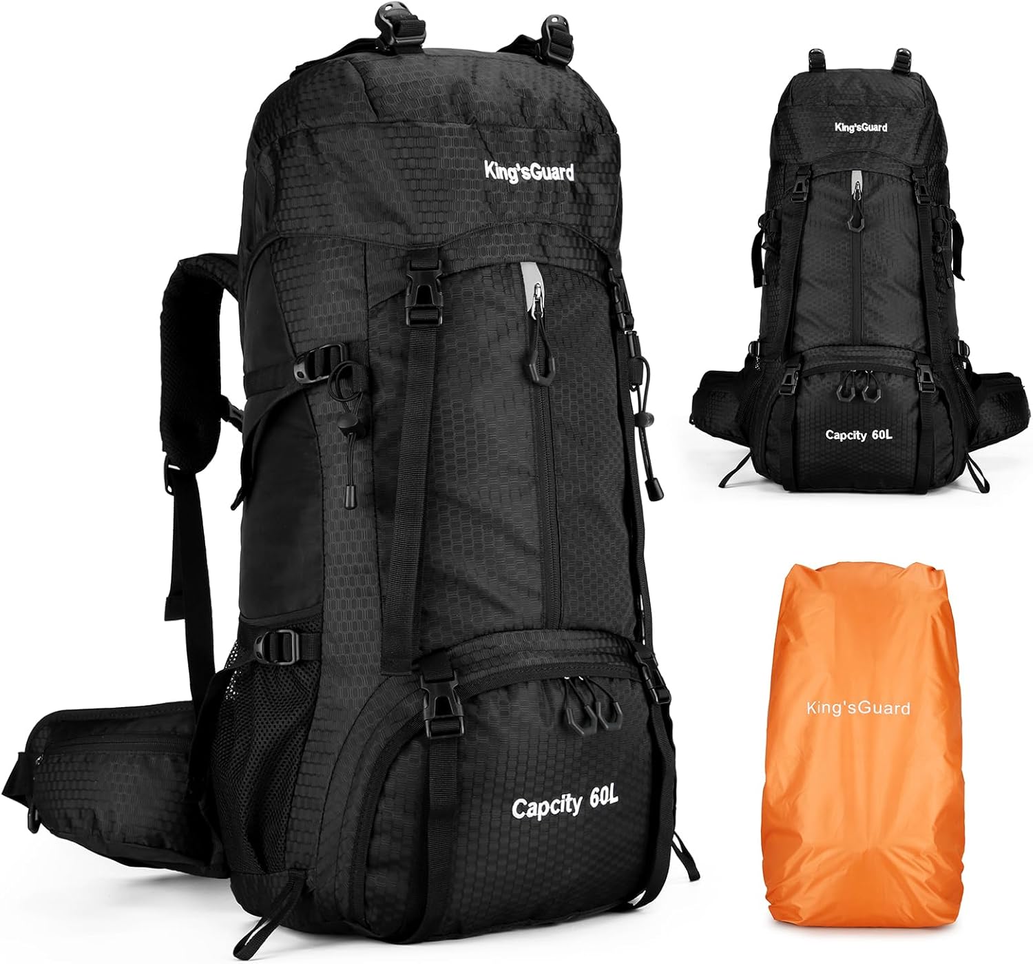 King'sGuard 60L Waterproof Backpack - Ultimate Outdoor Companion