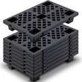 Plastic Pallets for Basement Storage 8 Pack - Nestable Moisture Proof