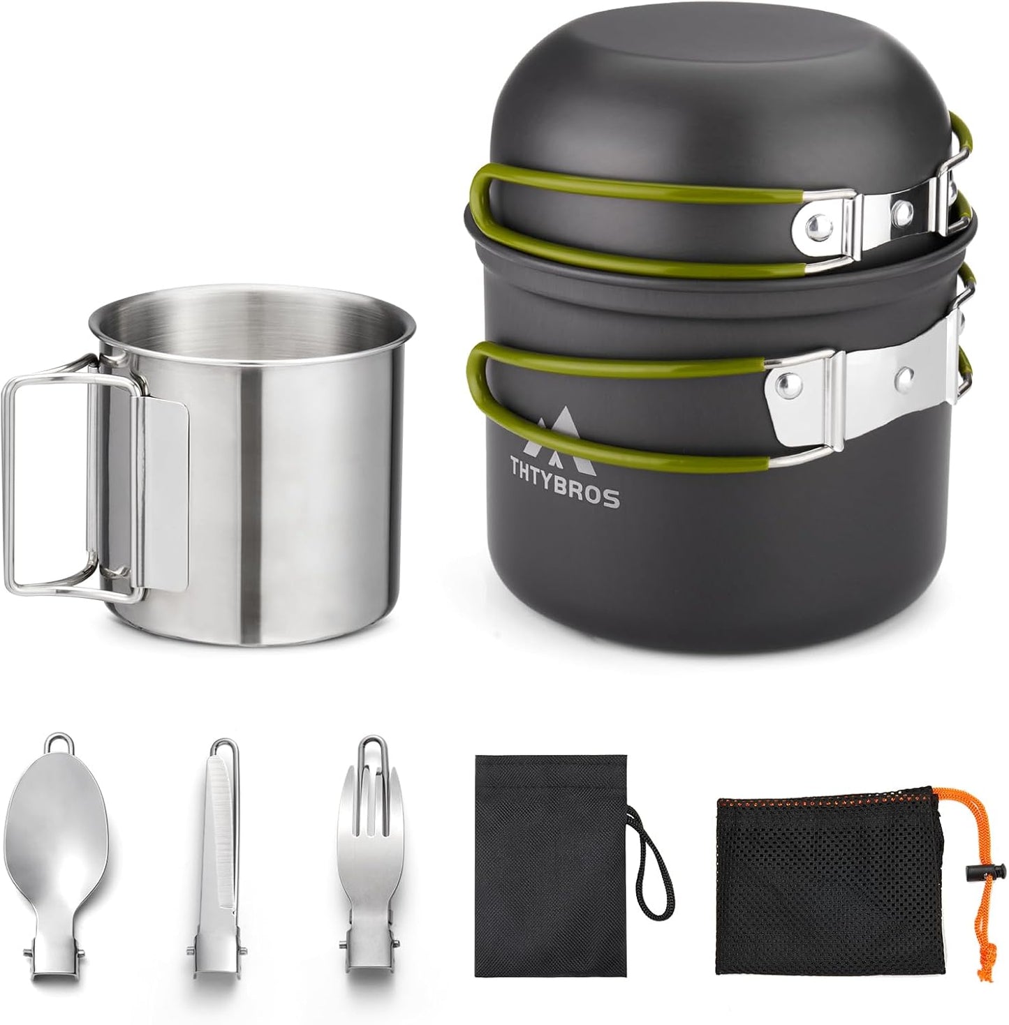THTYBROS Camping Cookware Set - Compact & Complete!