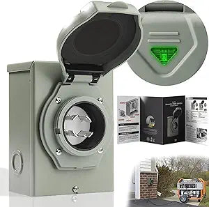 GeepKey 30 Amp Power Inlet Box for Reliable Outdoor Use