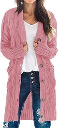MEROKEETY Women's Long Sleeve Cardigan Sweater for Fall