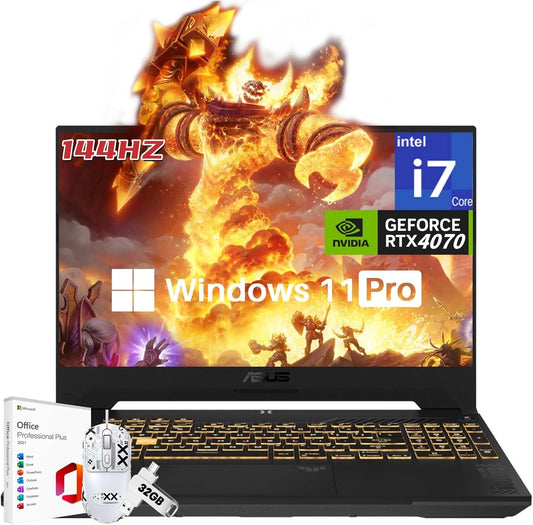 ASUS TUF F15 Gaming Laptop: RTX 4070, Intel i7-13620H, 32GB DDR5