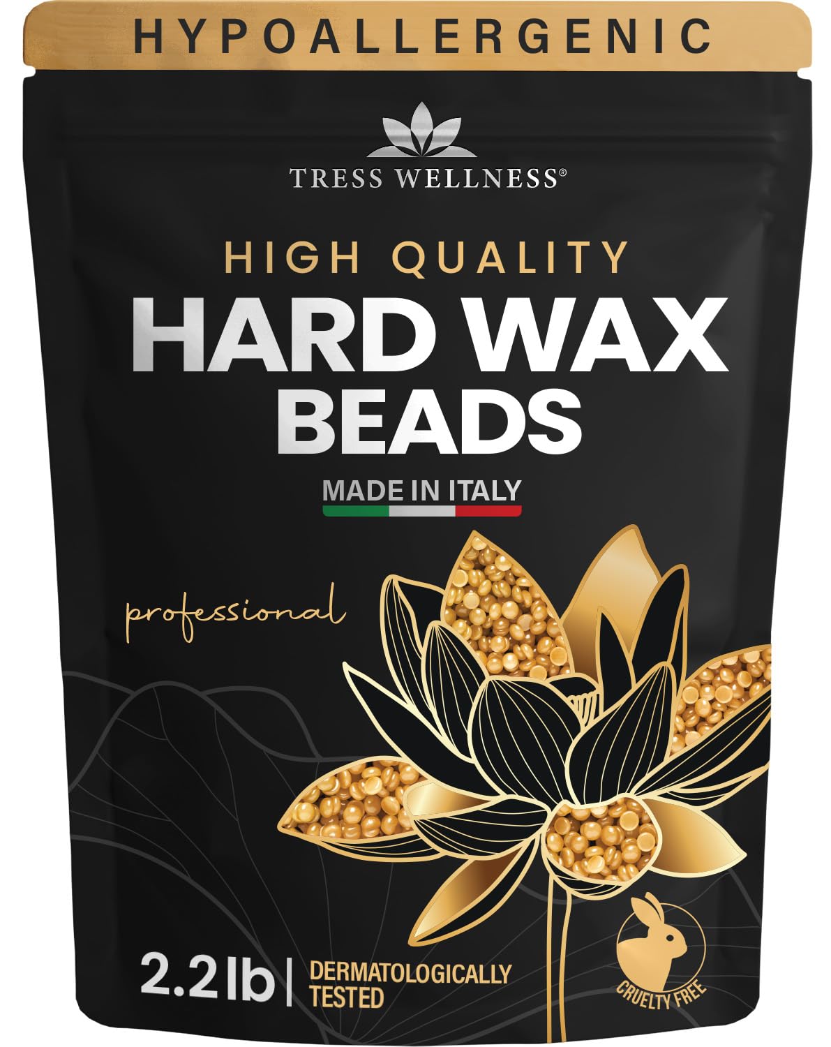 Tress Wellness Wax Beads for Sensitive Skin - At-Home Waxing Kit