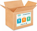 Small Moving & Shipping Boxes 9x6x6 in (10-Pack) - Extra Strength