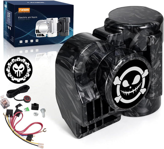 FARBIN Air Horn Motorcycle Horn 12V 150DB Super Loud Kit