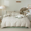 LifeTB Green Floral Duvet Cover Twin XL Set for Cozy Sleep