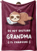 Funny Gifts for Grandma Christmas Sloth Blanket - Soft 60 in x 80 in