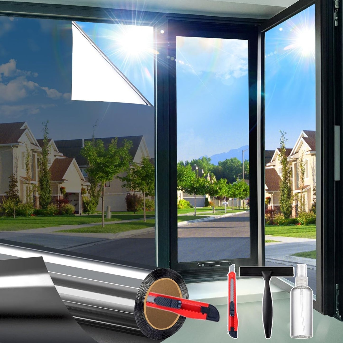 One Way Window Privacy Film for Home - Reflective Tint Solution