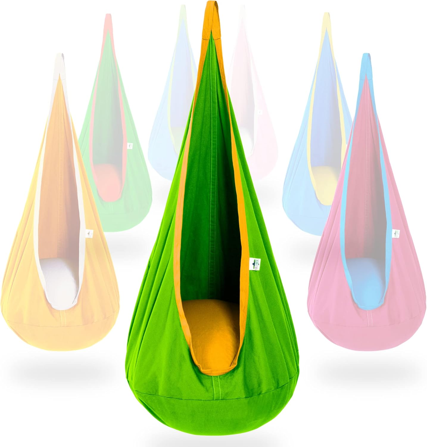 OUTREE Kids Pod Swing Seat - Comfortable Indoor and Outdoor Fun