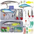 Fishing Lures Kit for Freshwater Bait Tackle Kit for Bass Trout Salmon