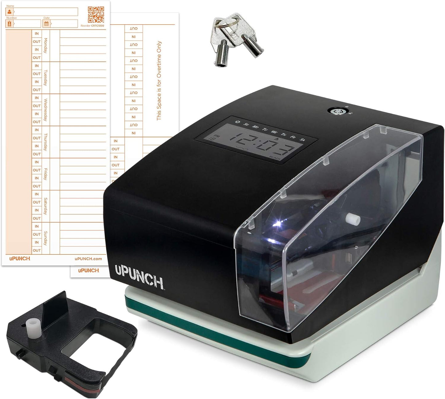uPunch CR1000 Digital Time Clock for Accurate Employee Tracking