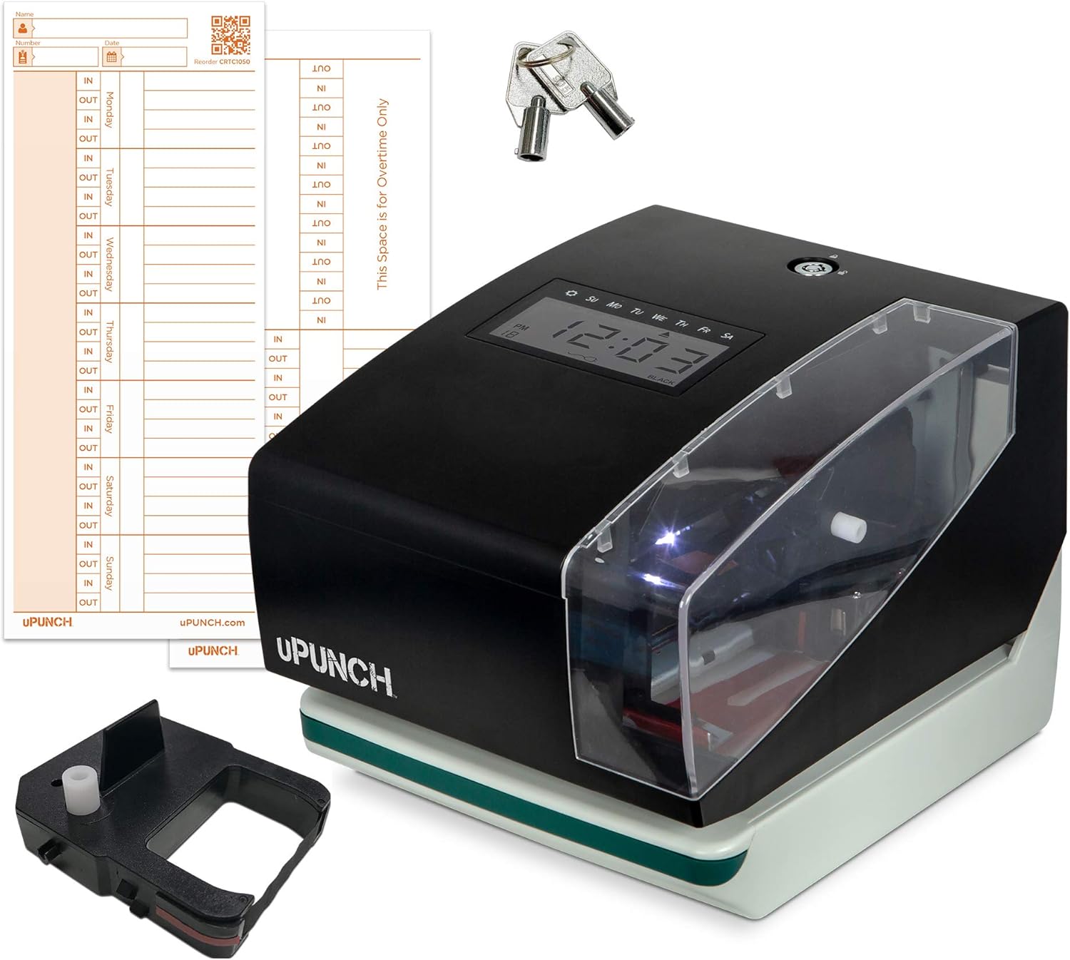 uPunch CR1000 Digital Time Clock for Accurate Employee Tracking