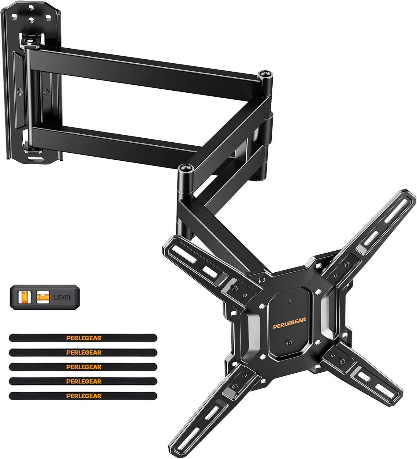Perlegear Long Arm TV Wall Mount for 32-65 TVs with Full Motion
