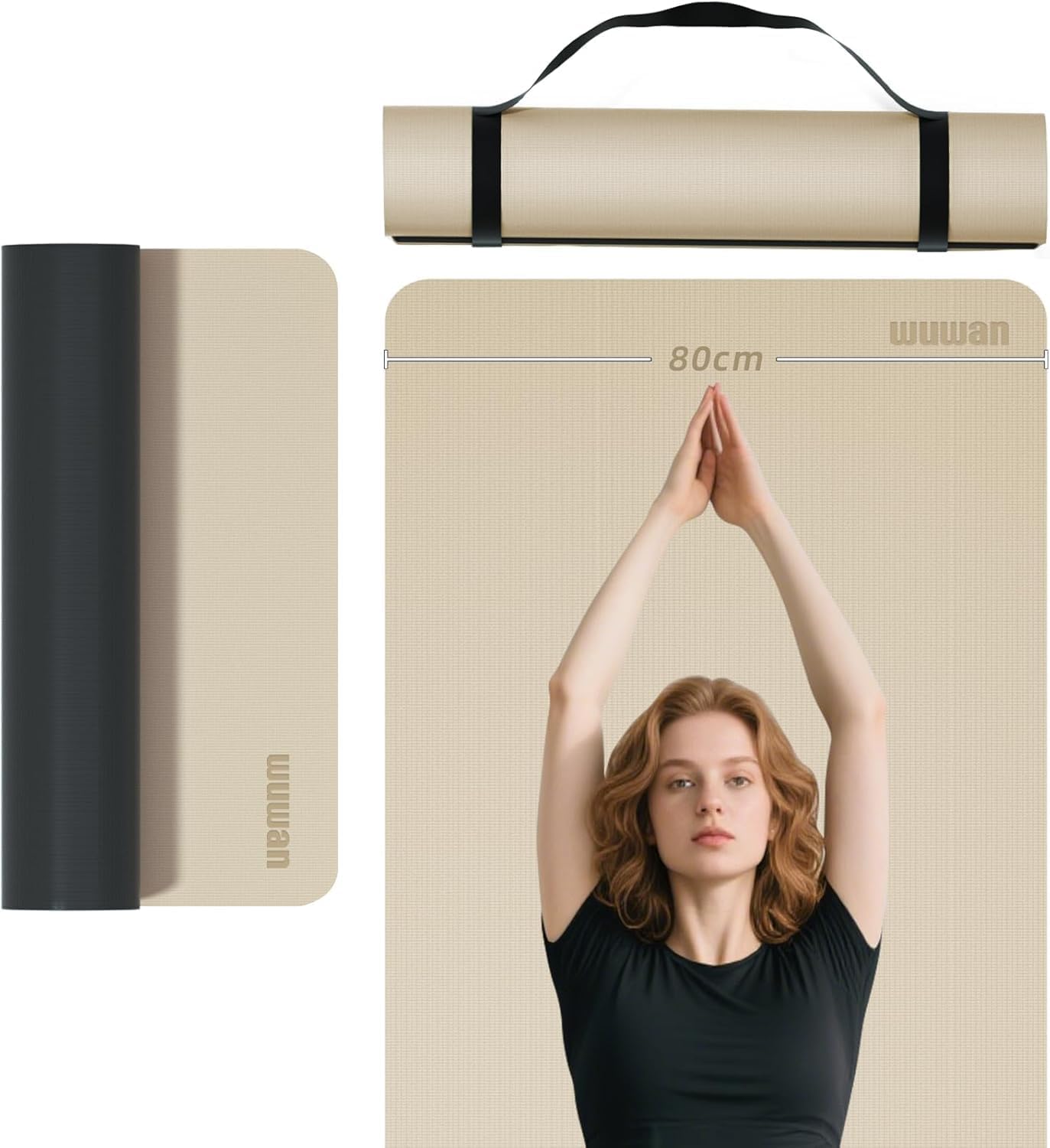 Yoga Mat Non-Slip Extra Thick 72in x 24in for Home Workouts