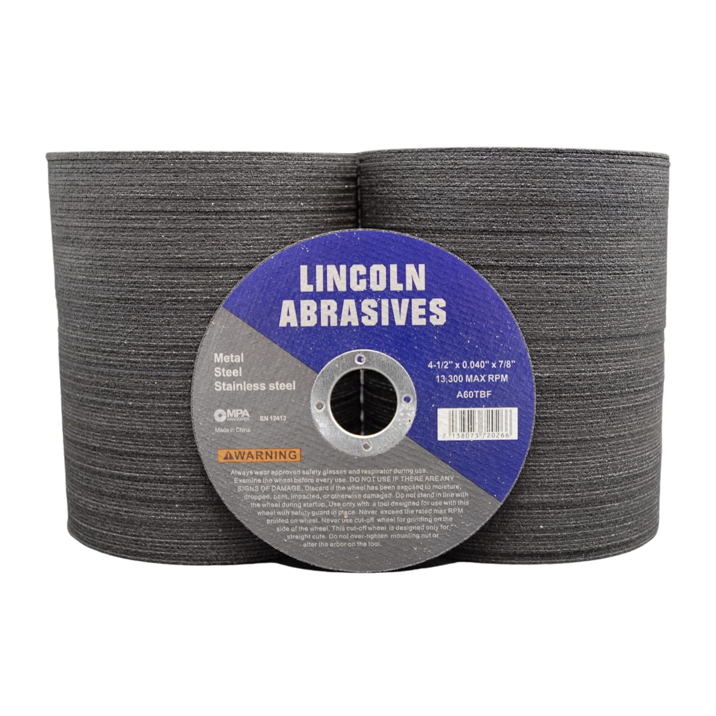 200 Pack 4.5 Cut-Off Wheels for Metal & Stainless Steel Use