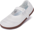WHITIN Women's Barefoot Mary Jane Flats - Wide Toe Box, Zero Drop