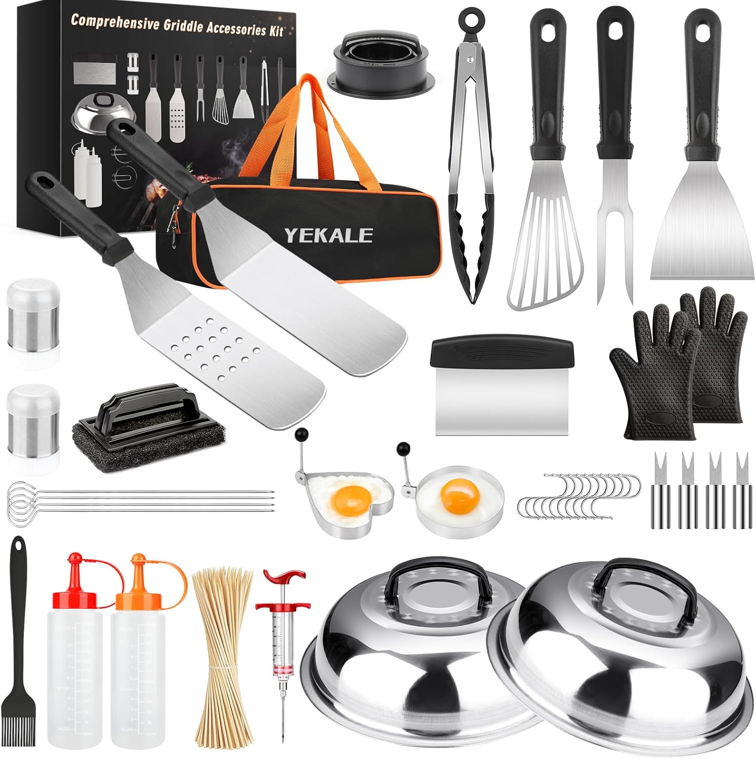 Griddle Accessories Kit - 140 Pcs BBQ Tools for Perfect Cooking