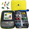 Portable Kids Play Case with Toy Cars and Dinosaur Design - Travel